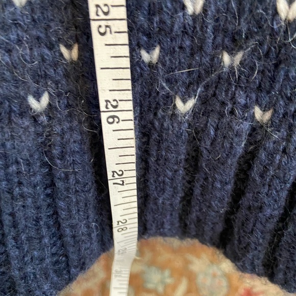 Beautiful blue and white hooded cardigan no label , based on measurements small - Picture 7 of 8